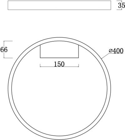 картинка Потолочный светильник светодиодный Rim MOD058CL-L25B4K от магазина BTSvet