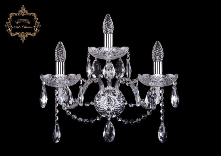 Хрустальное бра 10.12.2+1.165.XL.Cr.Sp