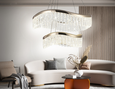 картинка Подвесной светодиодный светильник с хрусталем Traditional TR49728 от магазина BTSvet