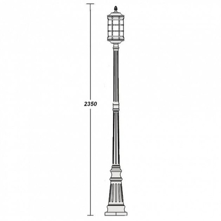 картинка Наземный фонарь 81209 Bl от магазина BTSvet
