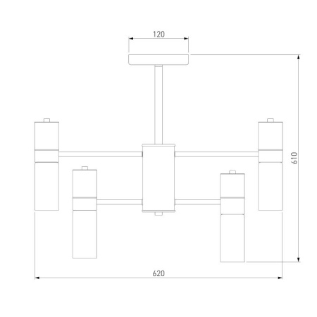 картинка Потолочная люстра Tesoro 70125/6 от магазина BTSvet