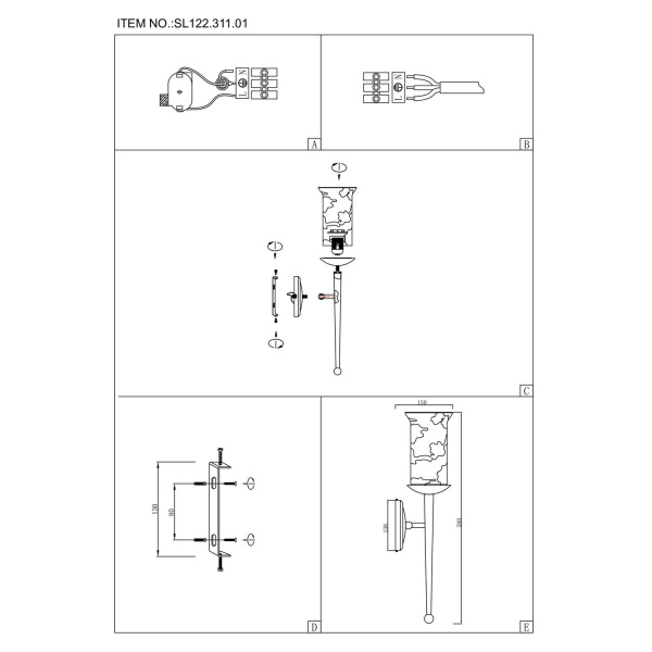 картинка Бра SL122.311.01 от магазина BTSvet