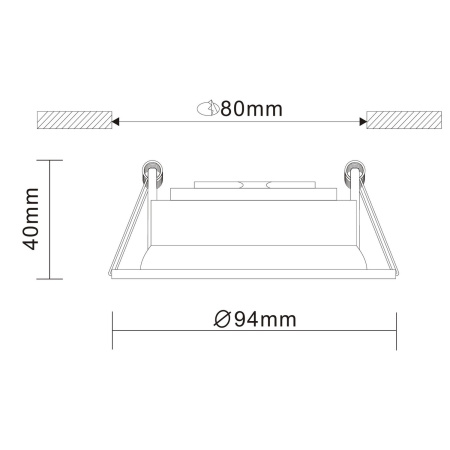 картинка Встраиваемый светильник Misura ST208.408.01 от магазина BTSvet