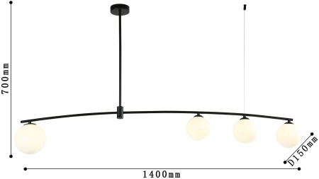 картинка Потолочная люстра на штанге Equilibrium 4038-4P от магазина BTSvet
