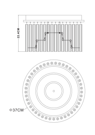 картинка Потолочный светодиодный светильник Joyce 68568-18 от магазина BTSvet