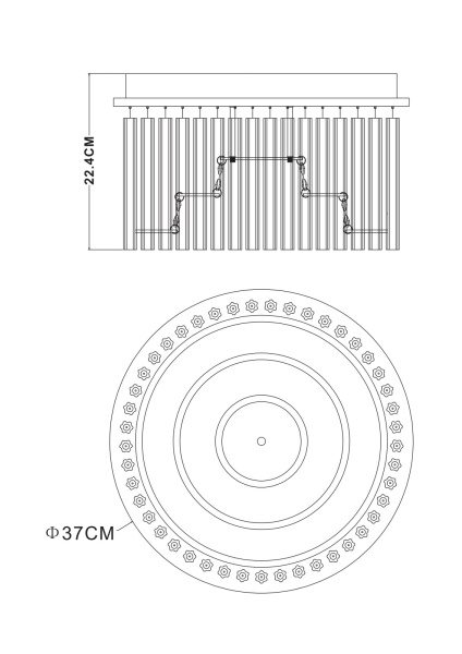 картинка Потолочный светодиодный светильник Joyce 68568-18 от магазина BTSvet
