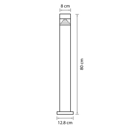 картинка Наземный светодиодный уличный светильник Raggio 377707 от магазина BTSvet