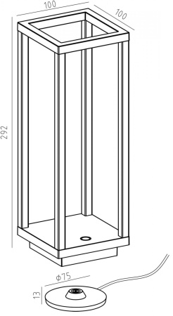 картинка Интерьерная настольная лампа Crucis 346041 от магазина BTSvet