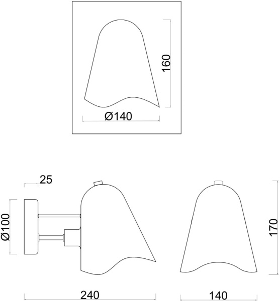 картинка Бра Manon FR5037WL-01S от магазина BTSvet