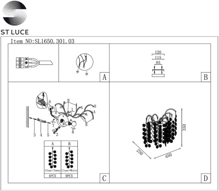 картинка Бра Ravello SL1650.301.03 от магазина BTSvet