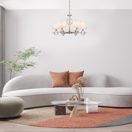 картинка Подвесная люстра Moraine 10167/6PL E14*40W Nickel от магазина BTSvet