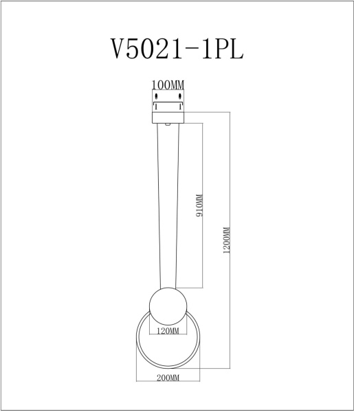 картинка Подвесной светильник светодиодный Store V5021-1PL от магазина BTSvet