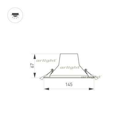 картинка Светильник встраиваемый LED IM-STORM-R145-15W Day4000-MIX (WH, 80 deg, 230V) (Arlight, IP20 Металл, 3 года) 032432 от магазина BTSvet