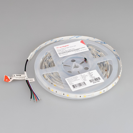 картинка Светодиодная лента RTW-SE-B60-10mm 24V RGBW-White (14.4 W/m, IP65, 5060, 5m) (Arlight, Открытый) 034184 от магазина BTSvet