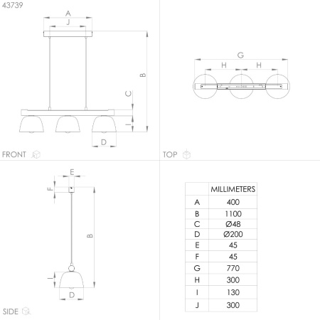 картинка Подвесной светильник Sherburn 43739 от магазина BTSvet