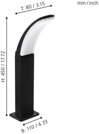 картинка Наземный светильник Fiumicino 98151 от магазина BTSvet