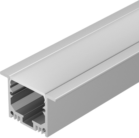 Профиль с экраном SL-LINIA49-F-2500 ANOD+OPAL (Arlight, Алюминий) 020469