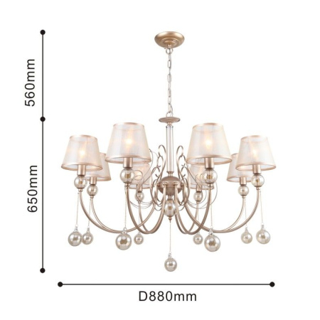 картинка Подвесная люстра Teneritas 2553-8P от магазина BTSvet