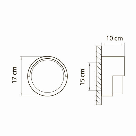 картинка Настенный светильник уличный Paletto Cyl 382193 от магазина BTSvet