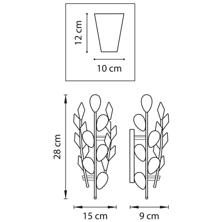картинка Бра из хрусталя ISABELLE 791612 от магазина BTSvet
