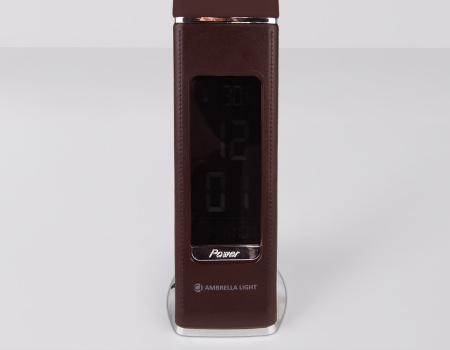 картинка Офисная настольная лампа светодиодная диммируемая с выключателем регулировкой цветовой температуры часами термометром и будильником Desk DE510 от магазина BTSvet