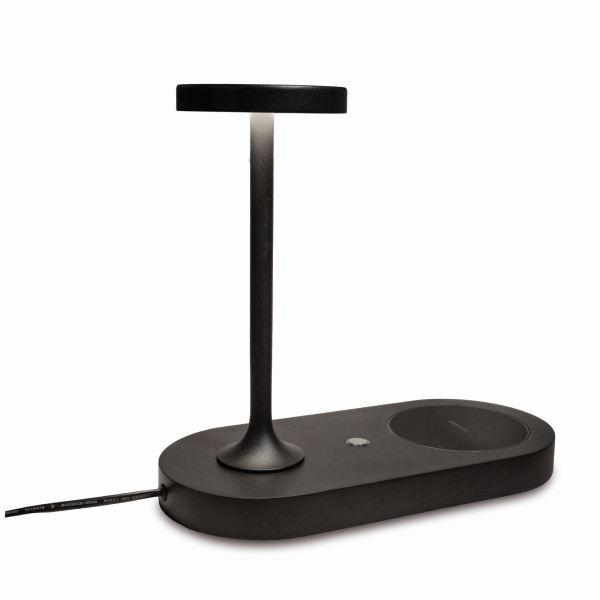 Интерьерная настольная лампа светодиодная диммируемая с выключателем регулировкой яркости беспроводным ЗУ и USB-портом Ceres 7291