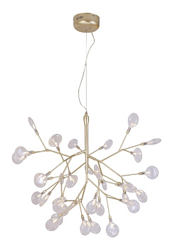 Подвесная люстра светодиодная EVITA SP36 GOLD/TRANSPARENT