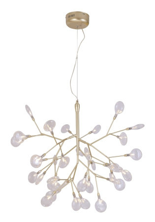 Подвесная люстра светодиодная EVITA SP36 GOLD/TRANSPARENT