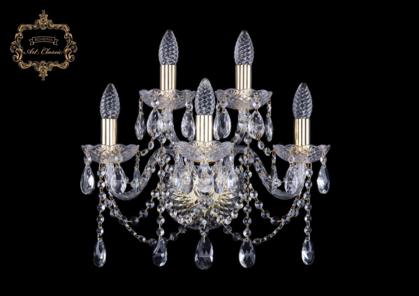 Хрустальное бра 10.12.3+2.165.Gd.Sp