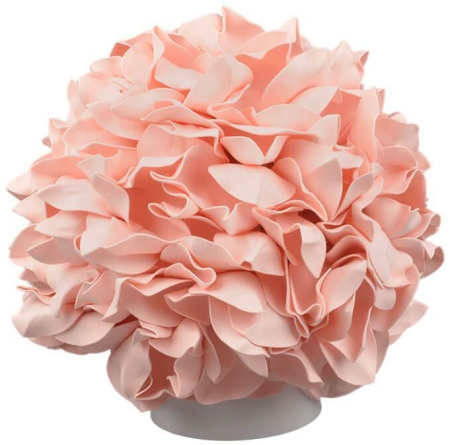 Интерьерная настольная лампа ULW-R07 T/3000K/150C/A Гортензия Белый/Пудровый