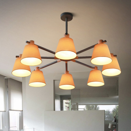 картинка Потолочная люстра на штанге NATURA A YELLOW 8 от магазина BTSvet