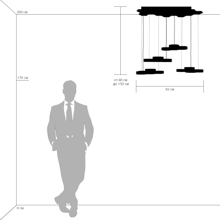 картинка Подвесной светильник Favo 750262 от магазина BTSvet