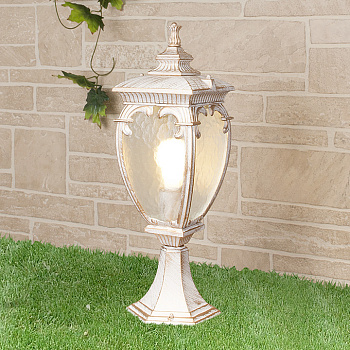 Наземный фонарь уличный Andromeda S (GLYF-8024S) белое золото