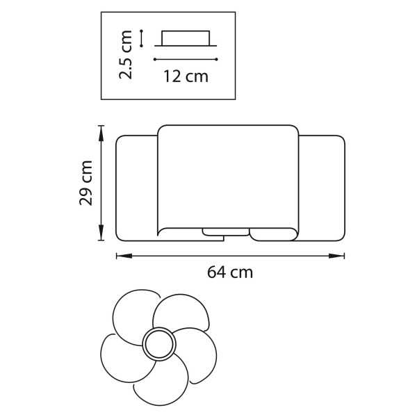 картинка Потолочный светильник SIMPLE LIGHT 811052 от магазина BTSvet