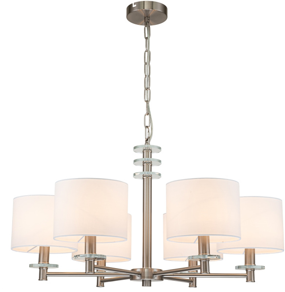 Подвесная люстра Novella 641/6PL E14*60W Satin nickel