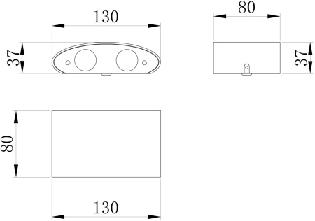 картинка Архитектурная подсветка светодиодная Strato O417WL-L4B3K IP54 от магазина BTSvet