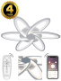 картинка Потолочная люстра светодиодная с пультом и управлением со смартфона регулировкой яркости и цветовой температуры ночной режим таймер HIGH-TECH LED LAMPS 82008 от магазина BTSvet