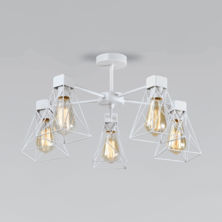 Потолочная люстра на штанге Eurosvet Trappola 70107/5 белый