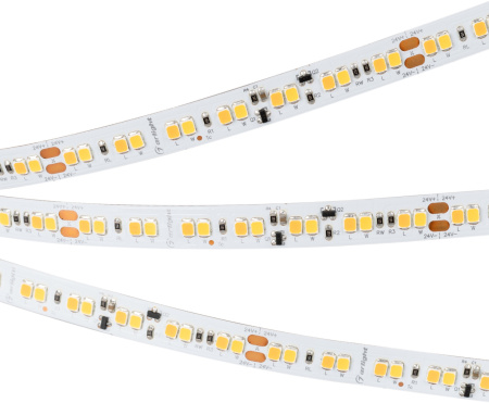 Светодиодная лента RT-A168-10mm 24V Dim-To-Warm (14.4 W/m, IP20, 2835, 5m) (Arlight, Dim-To-Warm) 033606