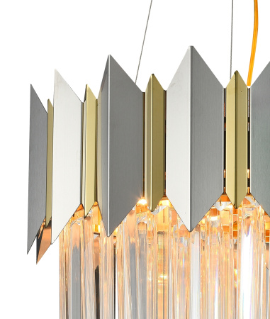 картинка Подвесная люстра хрустальная QUEEN 79006/6C BRASS SILVER от магазина BTSvet