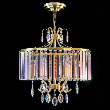 картинка Люстра подвесная хрустальная Бронза Инга CL335163 от магазина BTSvet