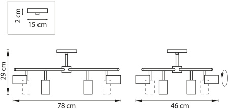 картинка Люстра потолочная на штанге Rullo LR728378 (571728+214437-8) от магазина BTSvet