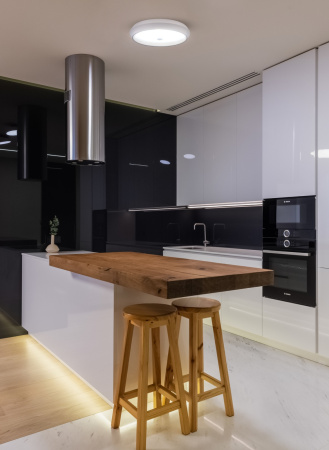 картинка Потолочный светильник светодиодный диммируемый с пультом регулировкой цветовой температуры и яркости Cells FR10012CL-L24W RGB от магазина BTSvet