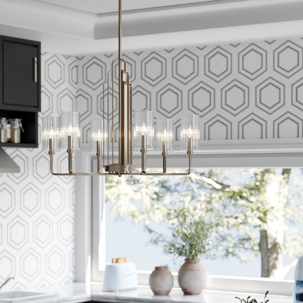 картинка Потолочная люстра на штанге Kimrose QN-KIMROSE6-PN от магазина BTSvet