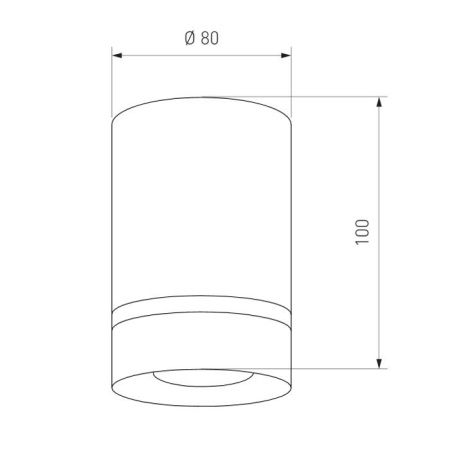 картинка Светодиодный накладной светильник DLR021 9W 4200K черный матовый от магазина BTSvet