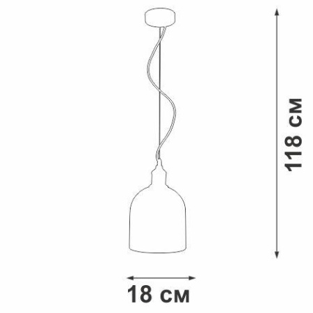 картинка Подвесной светильник V2950-1/1S от магазина BTSvet