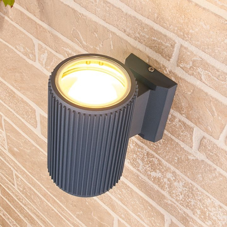 картинка Настенный светильник уличный 1404 TECHNO серый от магазина BTSvet