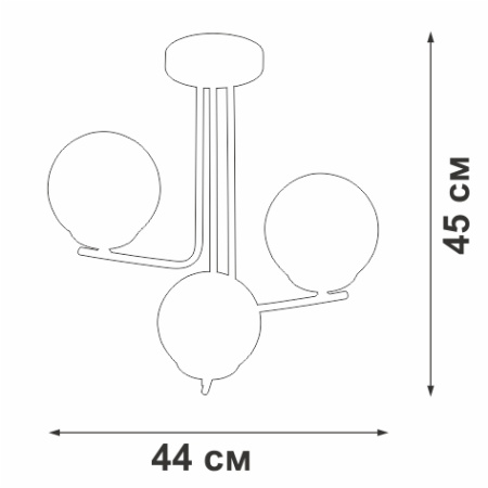картинка Потолочная люстра на штанге V4942-8/3PL от магазина BTSvet