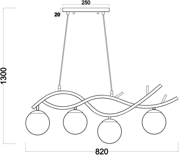 картинка Подвесной светильник Rosella FR8014PL-04BS от магазина BTSvet