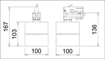 картинка Трековый светильник Uni 707044 от магазина BTSvet
